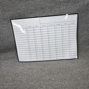 Magnetic Weekly Calendar‎ Dry Erase Fridge Planner 17x12 White Good